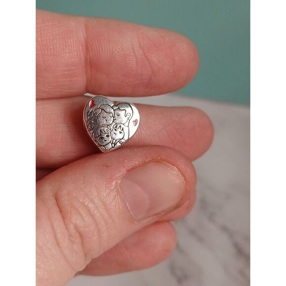 S925 Silver Family Love Heart Charm – Universal Fit for Popular Brand - Picture 7 of 7